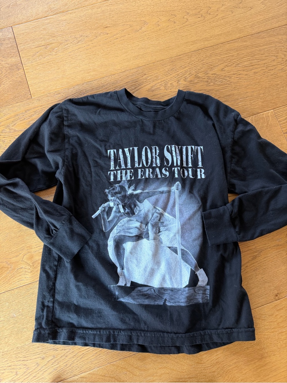 Taylor Swift Black Long Sleeve 'The Eras Tour' Graphic Tee